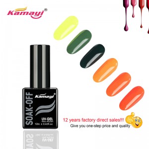 Kamayi 72 Colors12ml의 UV 젤 매니큐어 도매 UV 젤 폴란드어